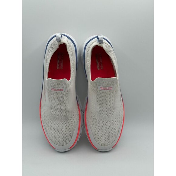 Skechers Glide-Step Flex  Slip-On Sneakers Size 9 White & Red - Picture 6 of 10